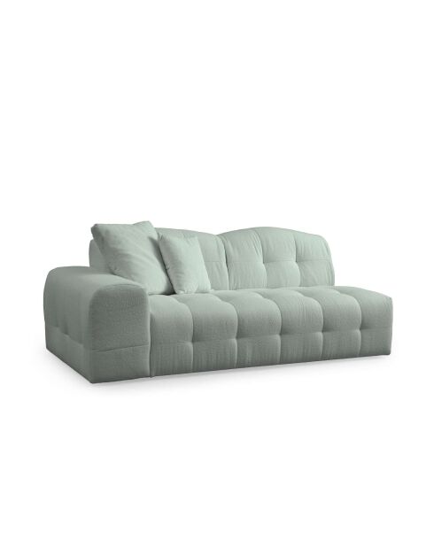 Sofá esquinero Pescara esquina derecha verde pálido - 316 × 165x108x83 cm