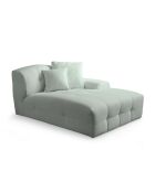 Sofá esquinero Pescara esquina derecha verde pálido - 316 × 165x108x83 cm