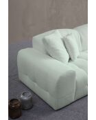 Sofá esquinero Pescara esquina derecha verde pálido - 316 × 165x108x83 cm