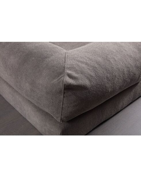 Canapé-lit 2 places Via Con gris - 200x100x80 cm