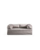 Via Con 2-Sitzer-Schlafsofa hellgrau - 200x100x80 cm