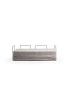 Via Con 2-Sitzer-Schlafsofa hellgrau - 200x100x80 cm