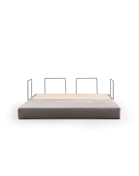 Via Con 2-Sitzer-Schlafsofa hellgrau - 200x100x80 cm