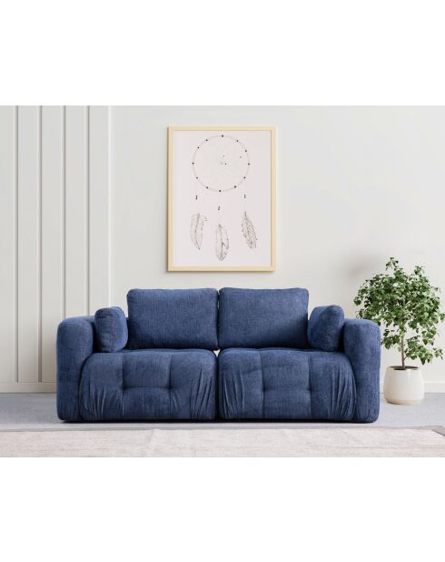 Sofá Amaris 2 plazas azul marino - 300x120x65 cm