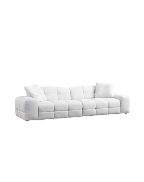 Salon Pescara weißes 3-Sitzer-Sofa - 108x108x83 cm