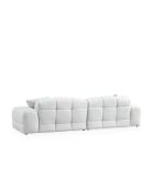 Salon Pescara weißes 3-Sitzer-Sofa - 108x108x83 cm