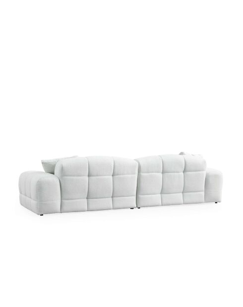 Salon Pescara weißes 3-Sitzer-Sofa - 108x108x83 cm