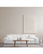 Salon Pescara weißes 3-Sitzer-Sofa - 108x108x83 cm