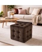 Pouf Lizbon Brun - 42x 42x 42 cm