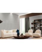 Cremefarbenes 3-Sitzer-Sofa von Venedik - 236 x 91 x 76 cm