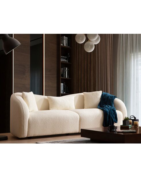 Creme 3-zitsbank Venedik - 236x91x76 cm