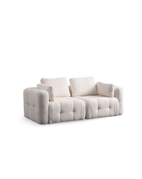 Weißes Amaris 2-Sitzer-Sofa - 300x120x65 cm