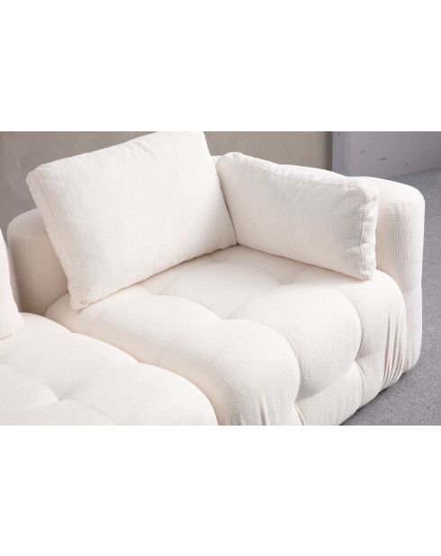 Weißes Amaris 2-Sitzer-Sofa - 300x120x65 cm