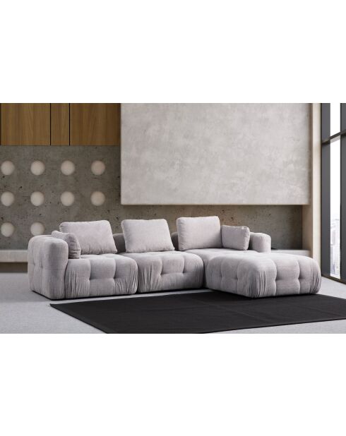 Amaris 3-zits hoekbank met voetenbank - 290x200x100x65 cm