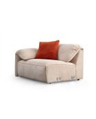 Sofá esquinero Flamingo Corner 5 crema - 355x170x105x80 cm