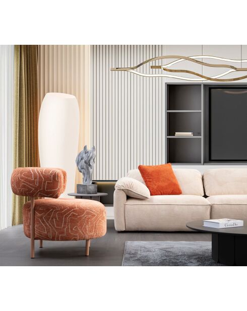 Sofá esquinero Flamingo Corner 5 crema - 355x170x105x80 cm