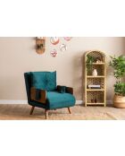 Cosmo 1-zitsslaapbank petrolgroen - 77x70x82 cm