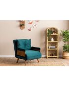 Cosmo 1-zitsslaapbank petrolgroen - 77x70x82 cm