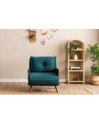 Cosmo 1-zitsslaapbank petrolgroen - 77x70x82 cm