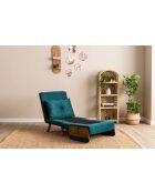 Cosmo 1-zitsslaapbank petrolgroen - 77x70x82 cm