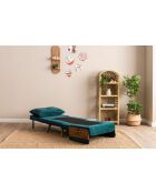 Cosmo 1-zitsslaapbank petrolgroen - 77x70x82 cm