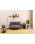 Divano letto Cosmo 2 posti grigio - 78x120x82 cm