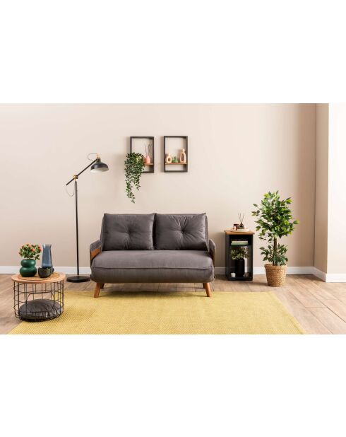 Cosmo 2-zitsslaapbank grijs - 78x120x82 cm