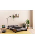 Divano letto Cosmo 2 posti grigio - 78x120x82 cm