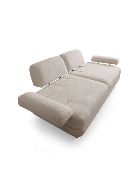 Canapé-lit 3 places Joli canapé crème - 225x100x75 cm