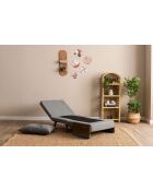 Cosmo 1-zits slaapbank lichtgrijs - 77x70x82 cm