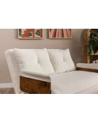 Cosmo Teddy witte 2-zitsslaapbank - 78x120x82 cm