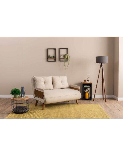 Cosmo 2-zitsslaapbank crème - 78x120x82 cm