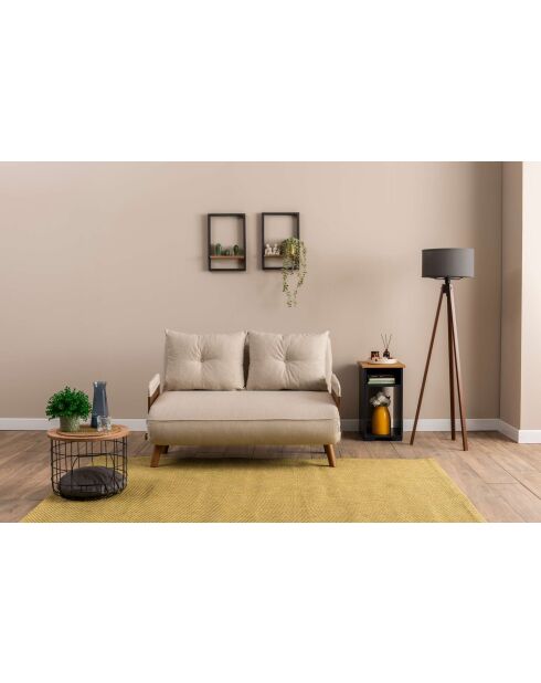 Cosmo 2-zitsslaapbank crème - 78x120x82 cm