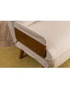 Cosmo 2-zitsslaapbank crème - 78x120x82 cm