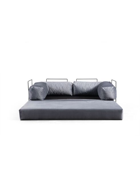Via Con 2-Sitzer-Schlafsofa hellgrau - 200x100x80 cm
