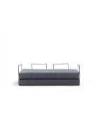 Via Con 2-Sitzer-Schlafsofa hellgrau - 200x100x80 cm