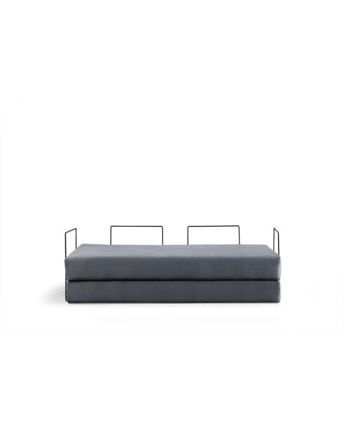 Via Con 2-Sitzer-Schlafsofa hellgrau - 200x100x80 cm