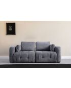 Amaris 2-zitsbank grijs - 300x120x65 cm