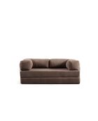 Via Con 2-Sitzer-Schlafsofa braun - 200x100x80 cm