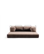 Via Con 2-Sitzer-Schlafsofa braun - 200x100x80 cm
