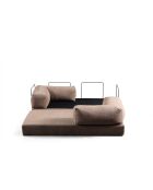 Via Con 2-Sitzer-Schlafsofa braun - 200x100x80 cm