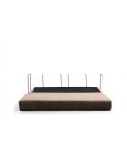 Via Con 2-Sitzer-Schlafsofa braun - 200x100x80 cm