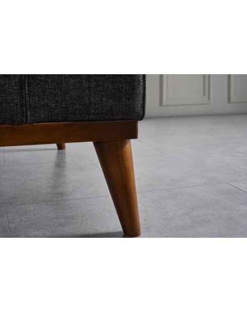 Sofá cama Cofi de 3 plazas antracita - 222x90x80 cm