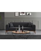 Sofá cama Cofi de 3 plazas antracita - 222x90x80 cm