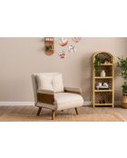 Cosmo 1-zitsslaapbank crème - 77x70x82 cm