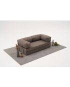 Comfort v2 graues 3-Sitzer-Sofa - 190x95x75 cm
