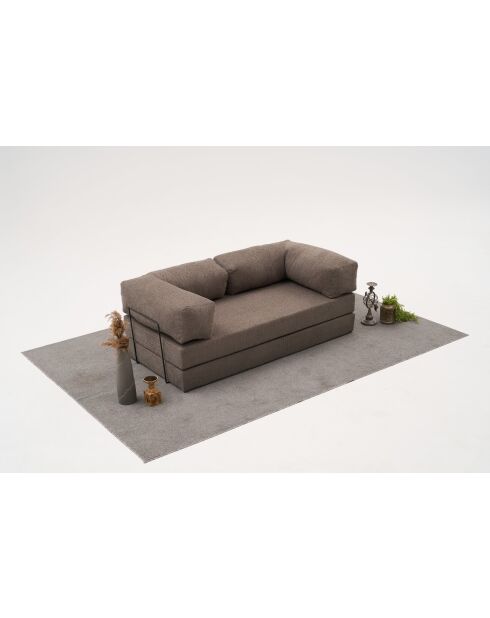 Comfort v2 graues 3-Sitzer-Sofa - 190x95x75 cm
