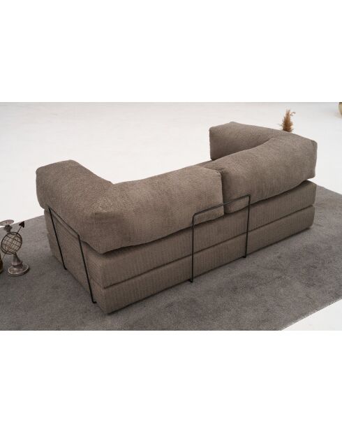 Comfort v2 graues 3-Sitzer-Sofa - 190x95x75 cm