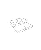 Comfort v2 graues 3-Sitzer-Sofa - 190x95x75 cm