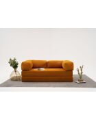 Canapé 3 places Confort orange - 190x95x75 cm